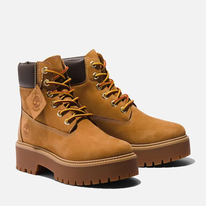 Stivale Impermeabile Timberland con Plateau Stone Street 6-Inch da Donna in giallo Art TB1A5RJD231, foto 2 di 4