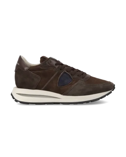 Sneakers Uomo Philippe Model Tropez Haute In Camoscio Marrone art. TKLU DM23