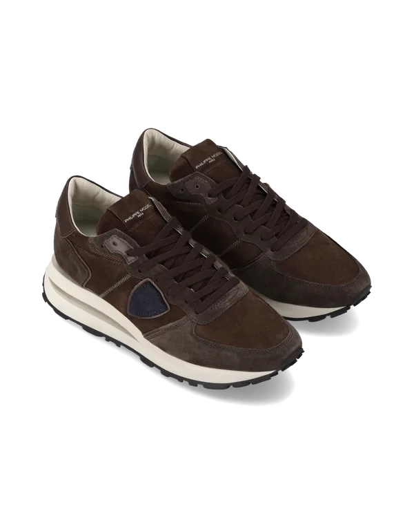 Sneakers Uomo Philippe Model Tropez Haute In Camoscio Marrone art. TKLU DM23, foto 2 di 5