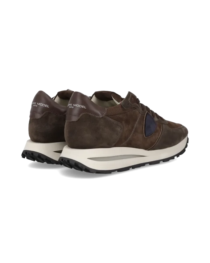 Sneakers Uomo Philippe Model Tropez Haute In Camoscio Marrone art. TKLU DM23, foto 4 di 5