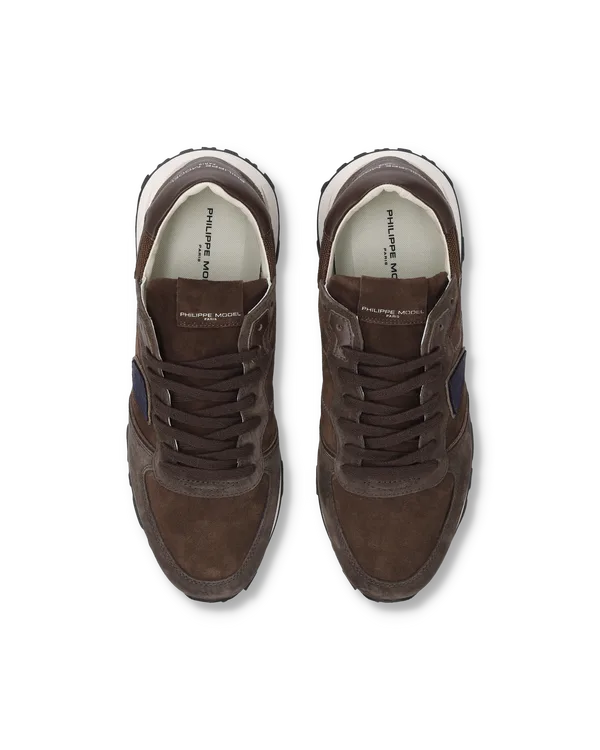 Sneakers Uomo Philippe Model Tropez Haute In Camoscio Marrone art. TKLU DM23, foto 3 di 5