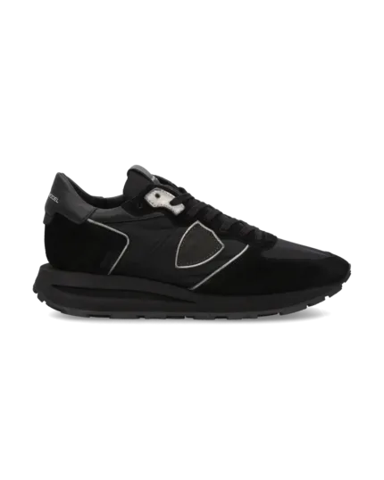 Sneakers Uomo Philippe Model Tropez Haute In Camoscio Nero art. TKLU N001