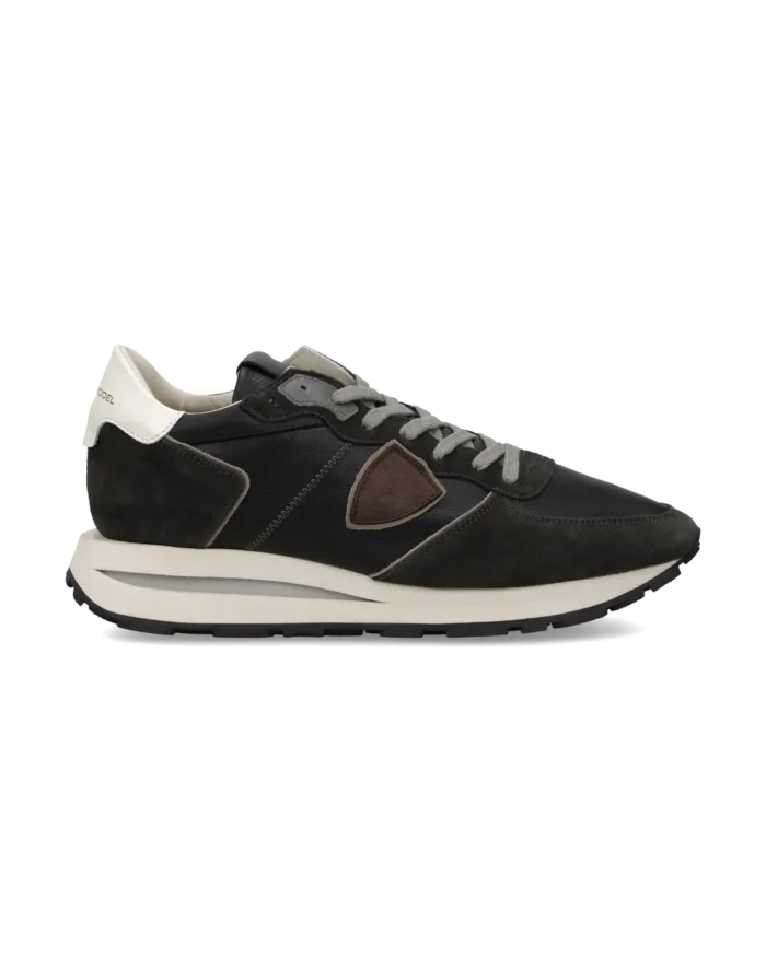 Sneakers Uomo Philippe Model Tropez Haute In Pelle e Camoscio Nero art. TKLU VD05, foto 1 di 5