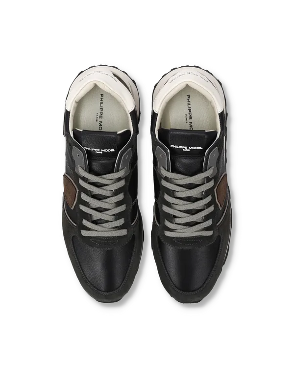 Sneakers Uomo Philippe Model Tropez Haute In Pelle e Camoscio Nero art. TKLU VD05, foto 3 di 5
