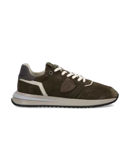 Sneakers Uomo Philippe Model  Paris Tropez 2.1 in Camoscio Verde art. TYLU D001