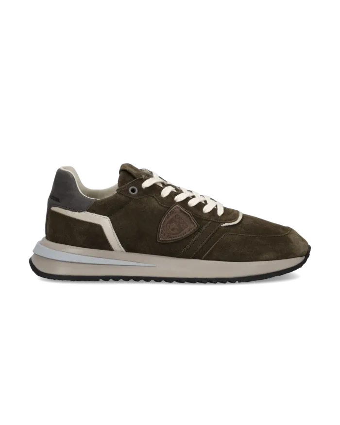 Sneakers Uomo Philippe Model  Paris Tropez 2.1 in Camoscio Verde art. TYLU D001, foto 1 di 5