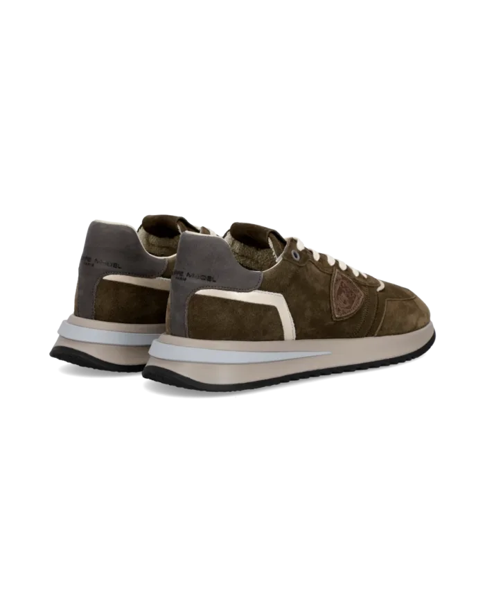 Sneakers Uomo Philippe Model  Paris Tropez 2.1 in Camoscio Verde art. TYLU D001, foto 4 di 5
