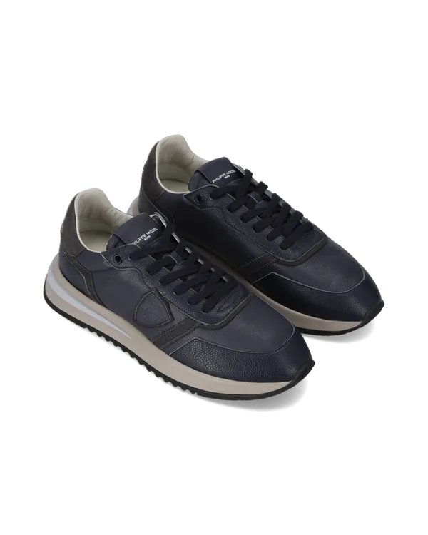 Sneakers Uomo Philippe Model  Paris Tropez 2.1 in Pelle Blu art. TYLU V006, foto 2 di 5