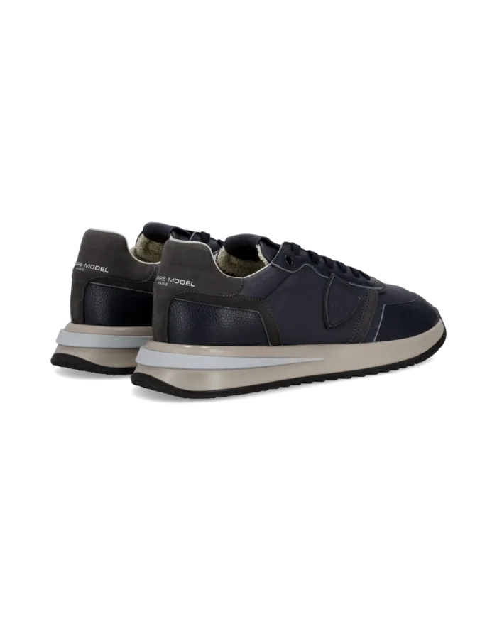 Sneakers Uomo Philippe Model  Paris Tropez 2.1 in Pelle Blu art. TYLU V006, foto 4 di 5