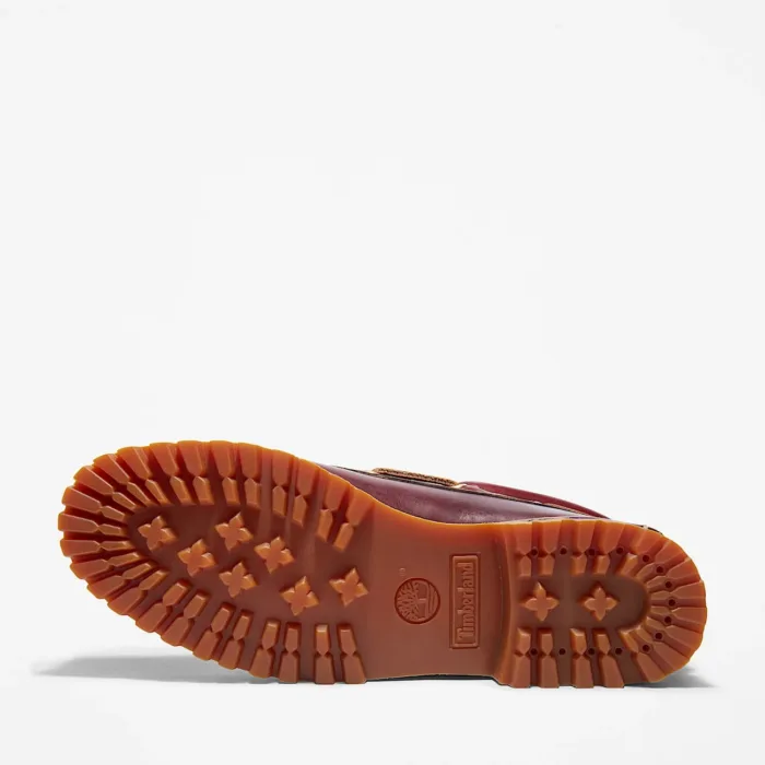 Scarpa da Barca Timberland Authentic 3-Eye Lug Handsewn da Uomo in Bordeaux Art TB050009648, foto 5 di 5