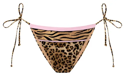 Slip Mutanda Fantasia Leopardata  Mc2 Saint Barth art. Virgo Sand Leopard Foulard 1921