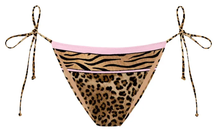 Slip Mutanda Fantasia Leopardata  Mc2 Saint Barth art. Virgo Sand Leopard Foulard 1921, foto 1 di 1