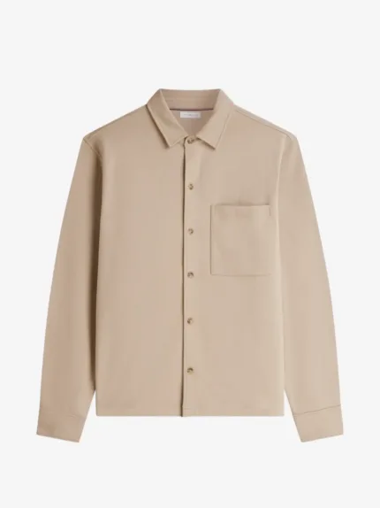 Giacca Beige applicazione con logo sui polsini Tommy Hilfiger art. MW0MW43931 AEG