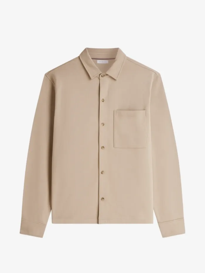 Giacca Beige applicazione con logo sui polsini Tommy Hilfiger art. MW0MW43931 AEG, foto 1 di 3