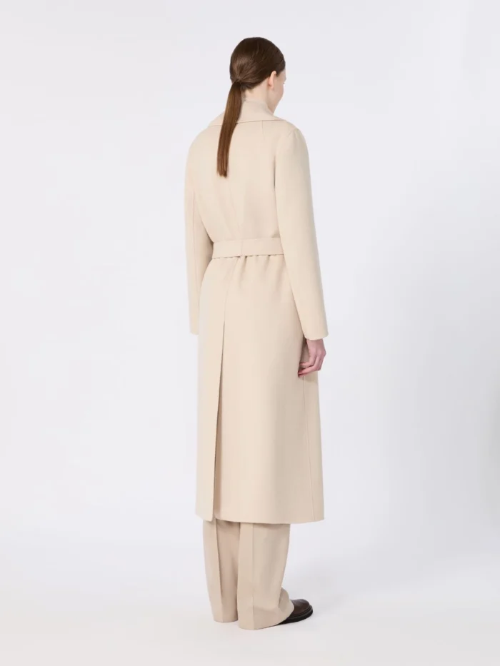 Cappotto a vestaglia 'S MaxMara in drap di lana Albino Melange Art. POLDO, foto 4 di 4