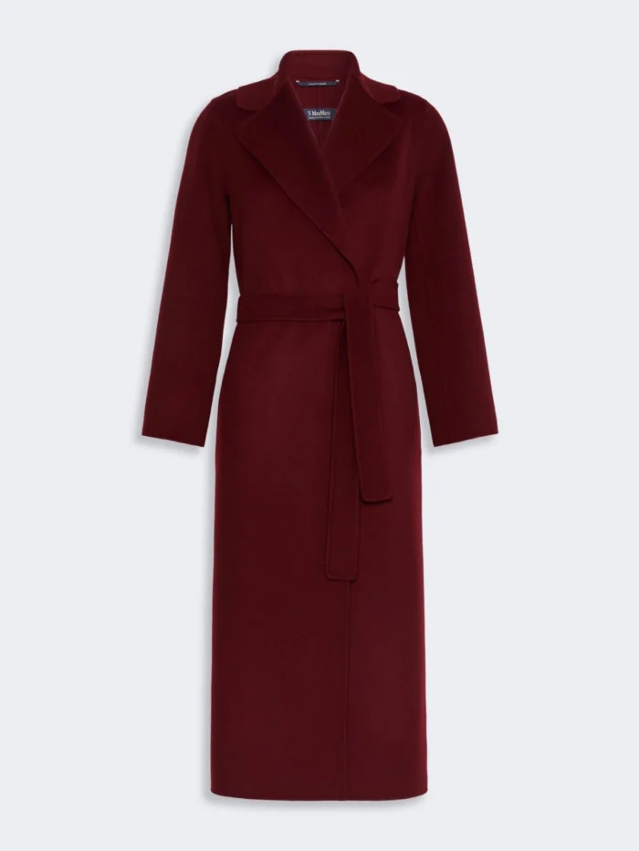 Cappotto a vestaglia 'S MaxMara in drap di lana Bordeaux Art. POLDO, foto 1 di 4