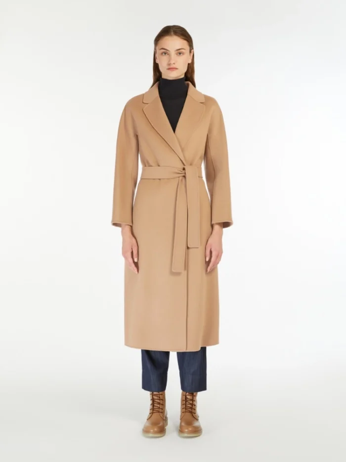 Cappotto midi 'S MaxMara in drap di lana Cammello Art. ESTURIA, foto 2 di 4