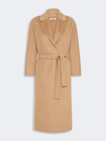 Cappotto midi 'S MaxMara in drap di lana Cammello Art. ESTURIA