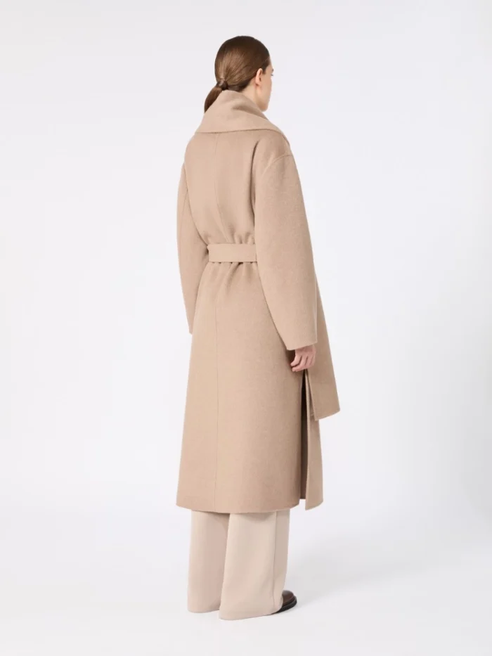 Cappotto a vestaglia 'S MaxMara in double di lana e cachemire Argilla Art. CARISMA, foto 3 di 5