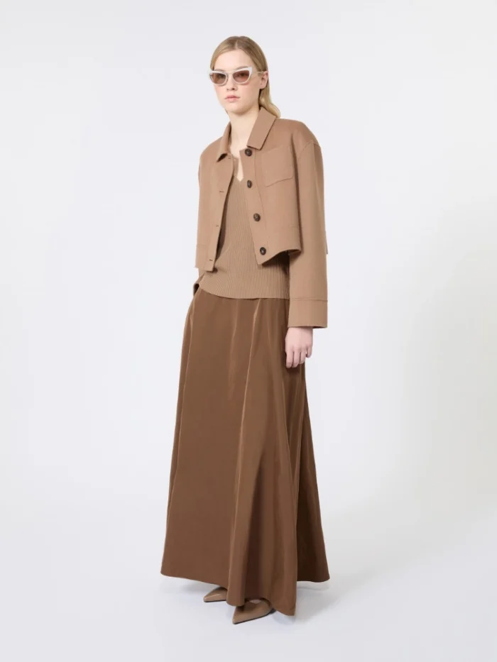 Giacca crop 'S MaxMara in drap di lana Cammello Art. GIGLIO, foto 5 di 5