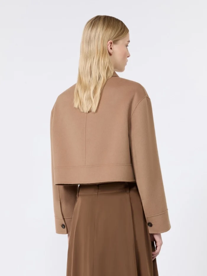 Giacca crop 'S MaxMara in drap di lana Cammello Art. GIGLIO, foto 3 di 5