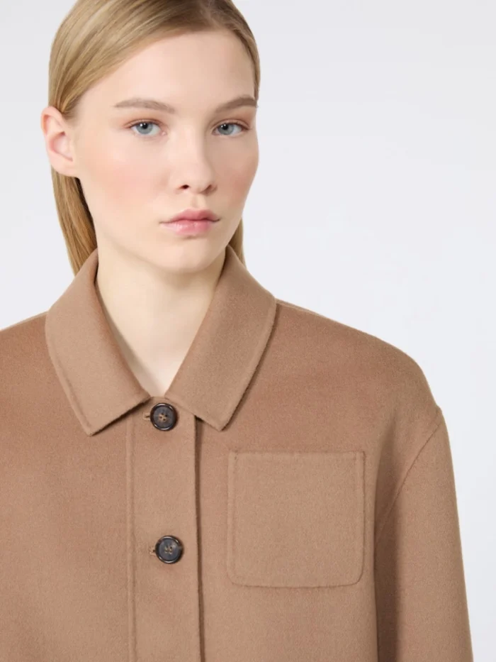 Giacca crop 'S MaxMara in drap di lana Cammello Art. GIGLIO, foto 4 di 5