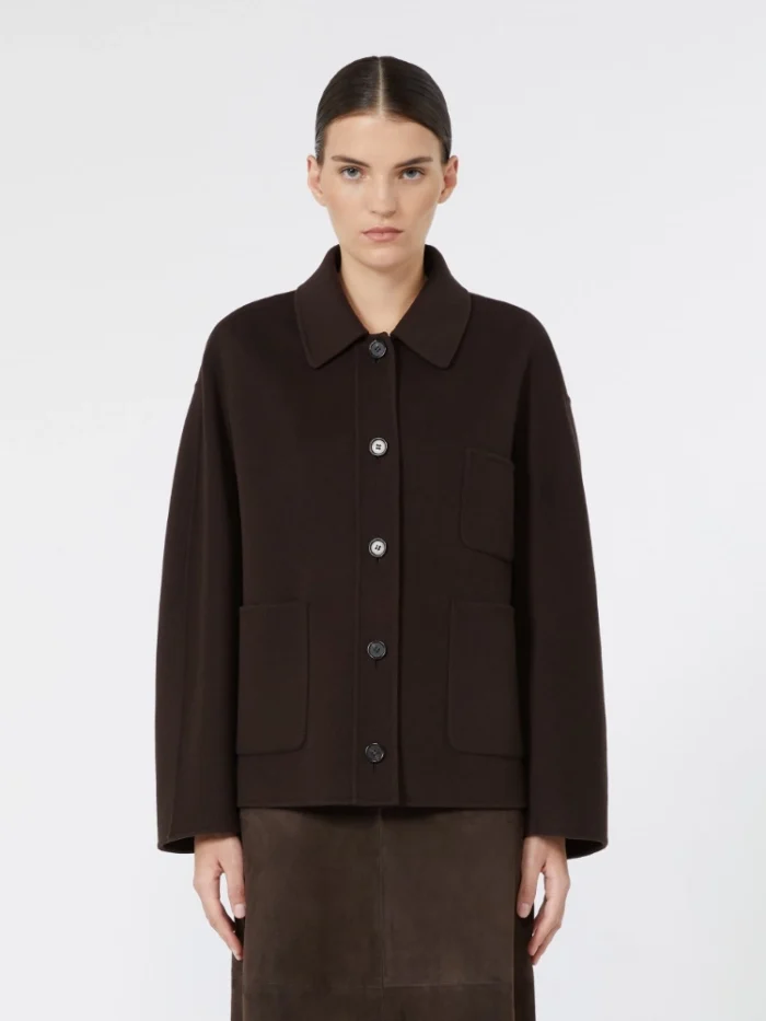 Giacca 'S MaxMara in drap di lana Marrone Art. CLOE, foto 2 di 4