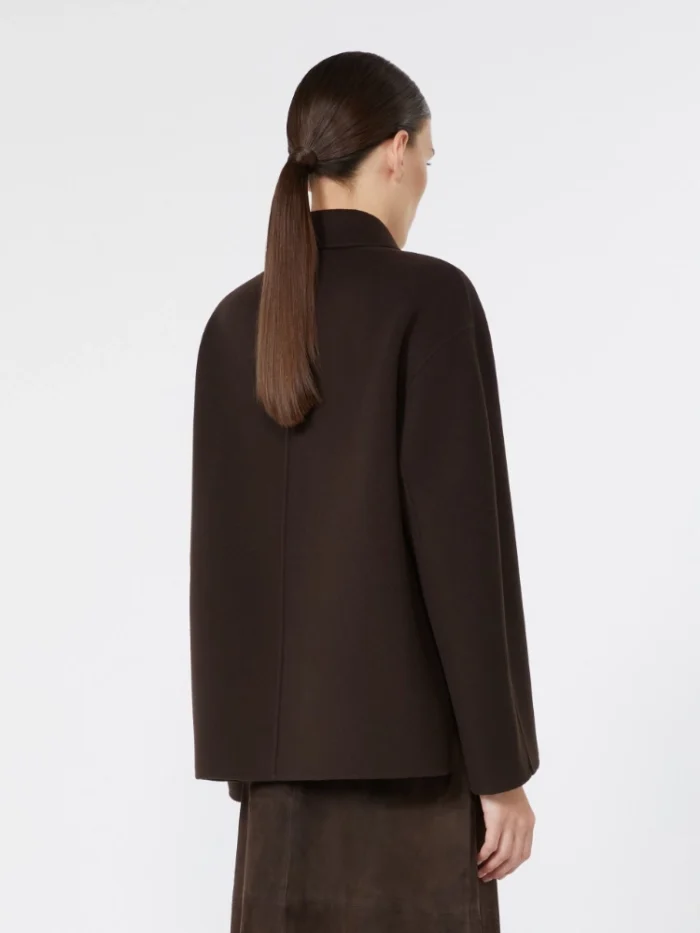 Giacca 'S MaxMara in drap di lana Marrone Art. CLOE, foto 3 di 4