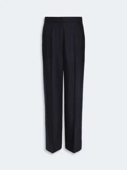 Pantalone regular fit 'S MaxMara in lana Blu Notte Art. COTTAGE