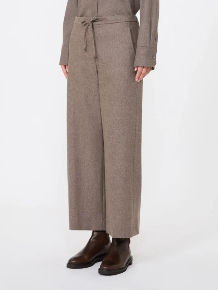 Pantalone jogging 'S MaxMara in lana stretch Tortora Art. FLORIA, foto 3 di 5