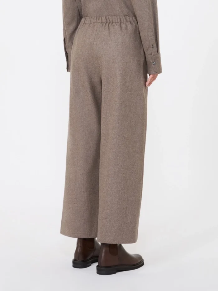 Pantalone jogging 'S MaxMara in lana stretch Tortora Art. FLORIA, foto 4 di 5