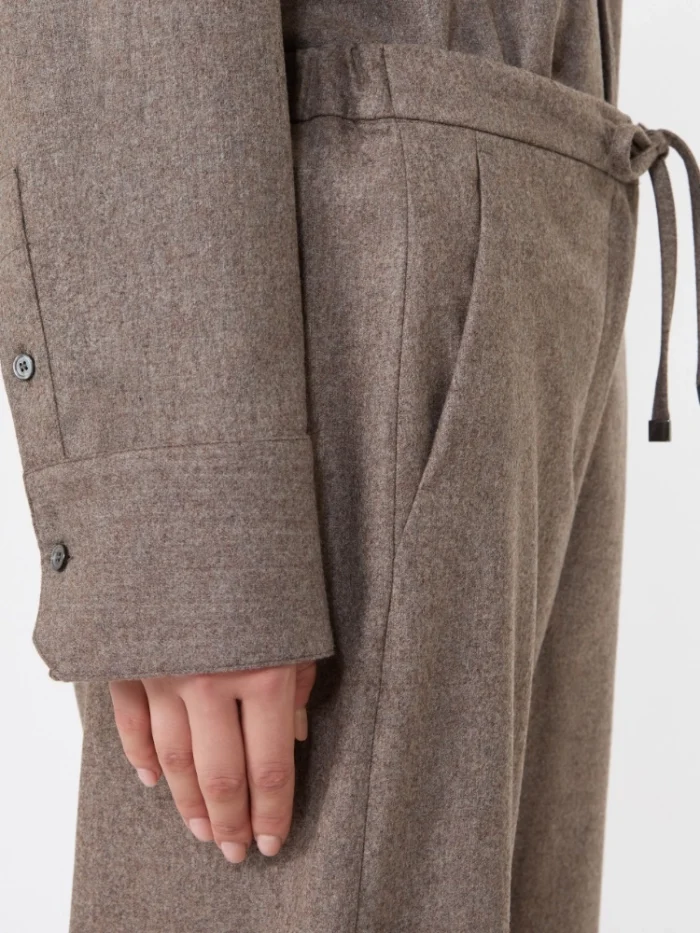 Pantalone jogging 'S MaxMara in lana stretch Tortora Art. FLORIA, foto 5 di 5