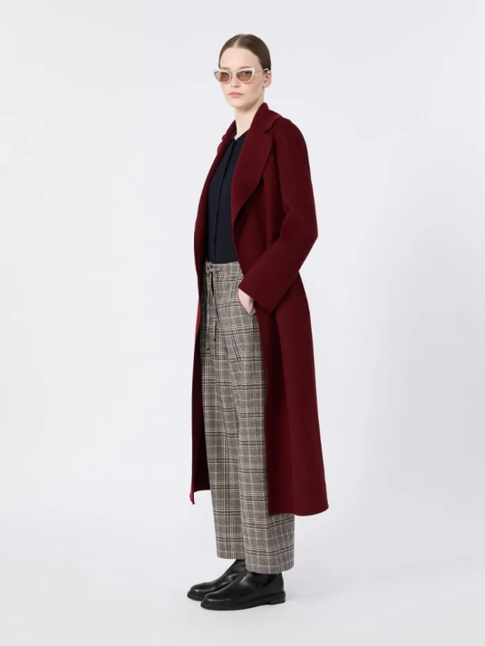 Pantalone jogging 'S MaxMara in flanella a quadri Art. VISCHIO, foto 2 di 4