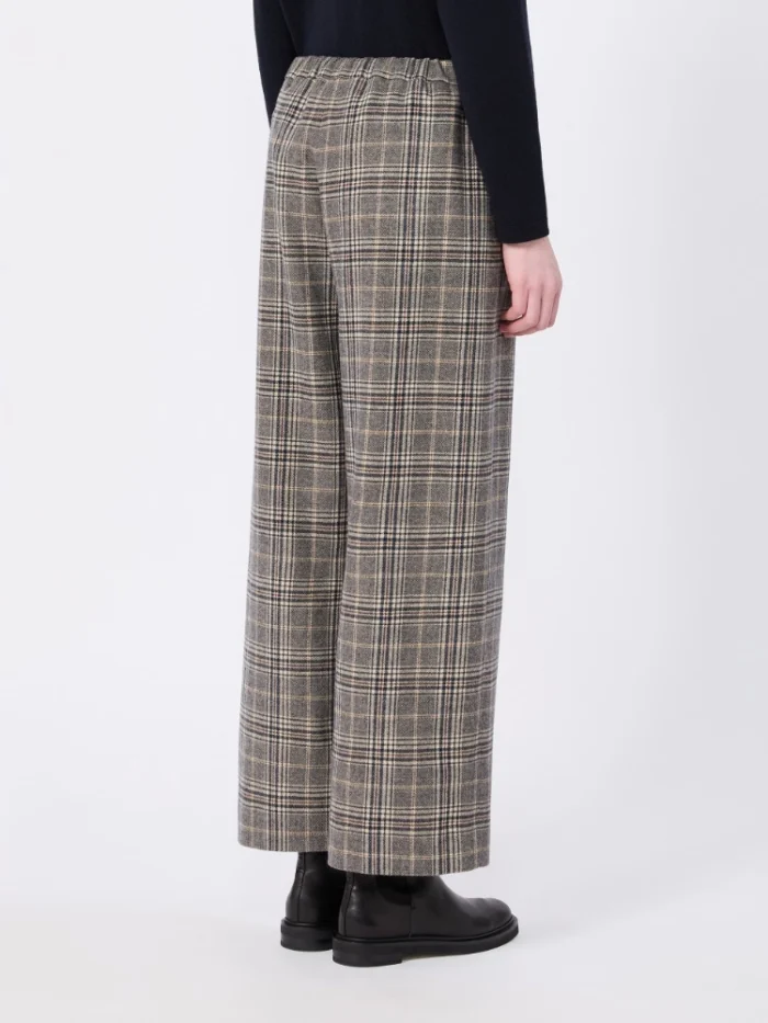 Pantalone jogging 'S MaxMara in flanella a quadri Art. VISCHIO, foto 4 di 4