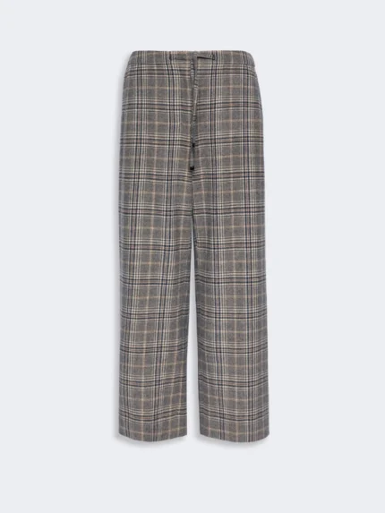 Pantalone jogging 'S MaxMara in flanella a quadri Art. VISCHIO