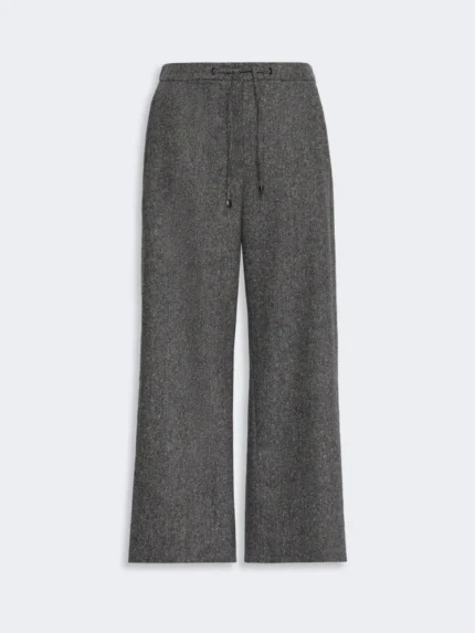 Pantalone jogging 'S MaxMara in flanella di lana Grigio Art. VINCI