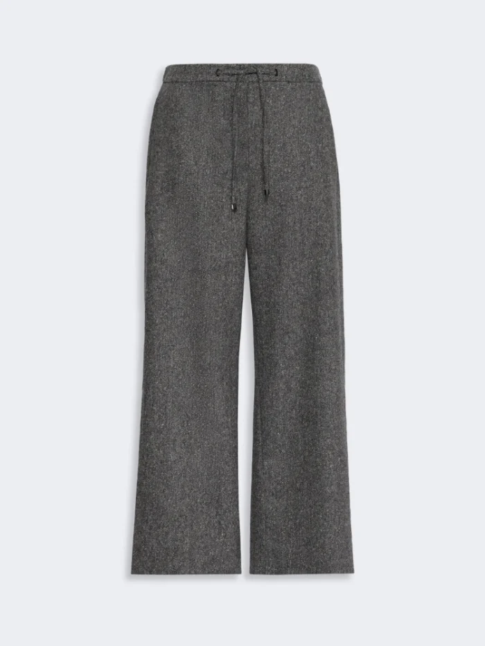 Pantalone jogging 'S MaxMara in flanella di lana Grigio Art. VINCI, foto 1 di 5