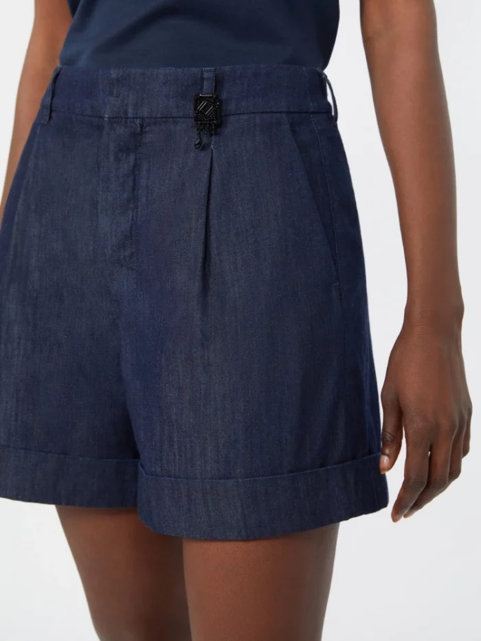 Short in denim di cotone 'S MaxMara Blu notte Art. TENUE, foto 5 di 5