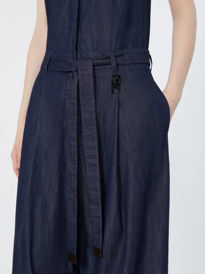 Tuta in denim 'S MaxMara di cotone Blu notte Art. ANGEL, foto 5 di 5