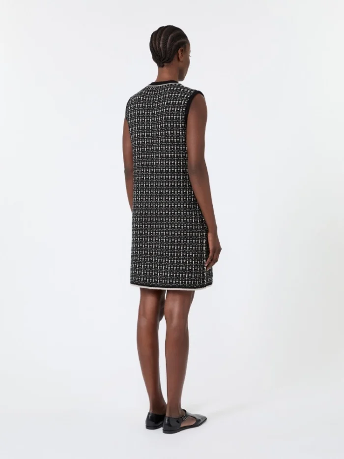 Abito 'S MaxMara in lana e cachemire jacquard Art. DIVA, foto 4 di 5