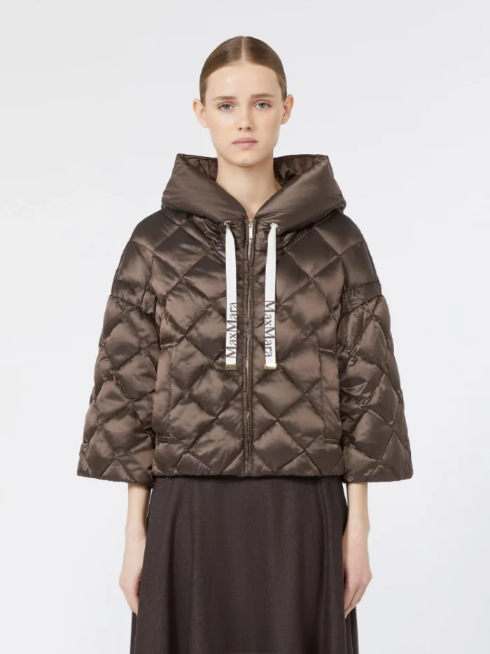 Imbottito a cappa Max Mara The Cube cin tela cangiante antigoccia Bronze Art. SISOFT, foto 3 di 4