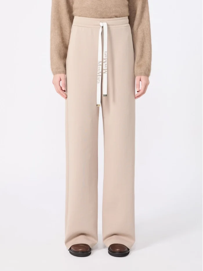 Pantalone ampio 'S Max Mara in jersey double Beige Art. BALI, foto 3 di 5