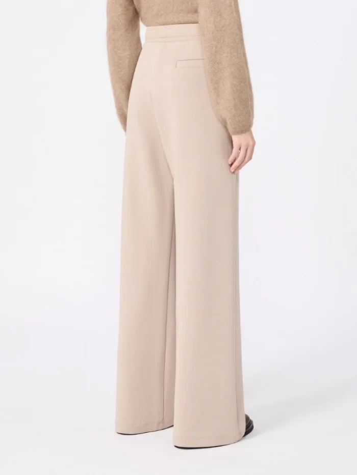 Pantalone ampio 'S Max Mara in jersey double Beige Art. BALI, foto 4 di 5