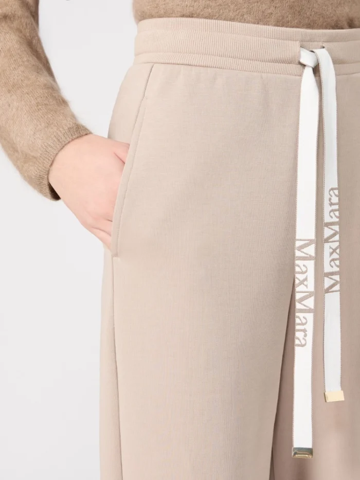 Pantalone ampio 'S Max Mara in jersey double Beige Art. BALI, foto 5 di 5