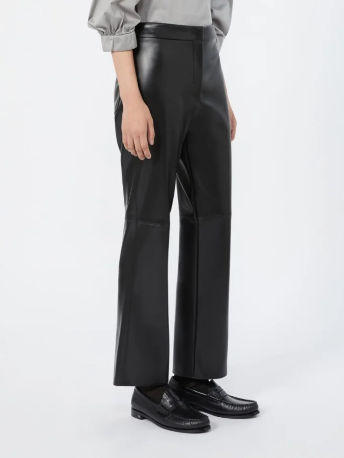 Pantalone slim fit 'S Max Mara in jersey spalmato Nero Art. SUBLIME, foto 3 di 5