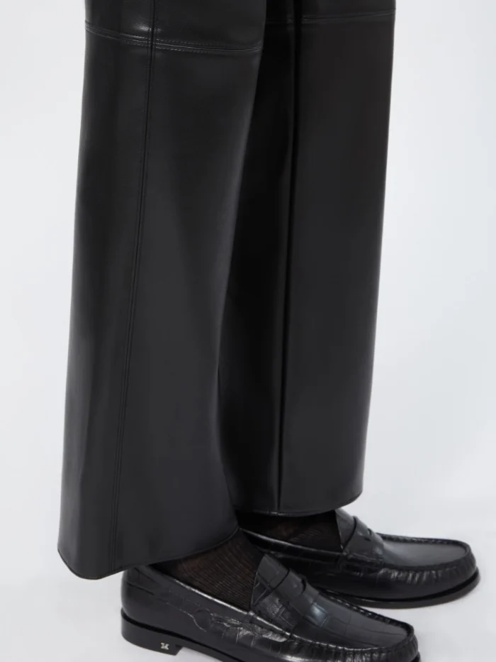 Pantalone slim fit 'S Max Mara in jersey spalmato Nero Art. SUBLIME, foto 5 di 5