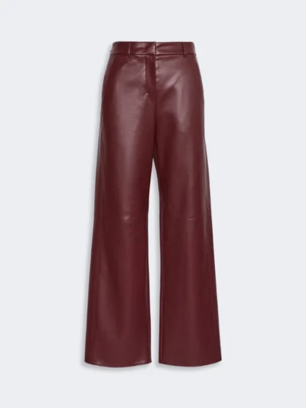 Pantalone  'S Max Mara regular in jersey spalmato Bordeaux Art. SOSPIRO