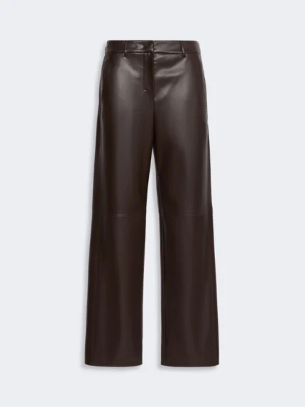 Pantalone  'S Max Mara regular in jersey spalmato Marrone Art. SOSPIRO