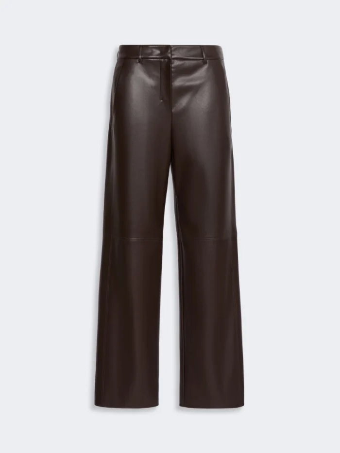 Pantalone  'S Max Mara regular in jersey spalmato Marrone Art. SOSPIRO, foto 1 di 4