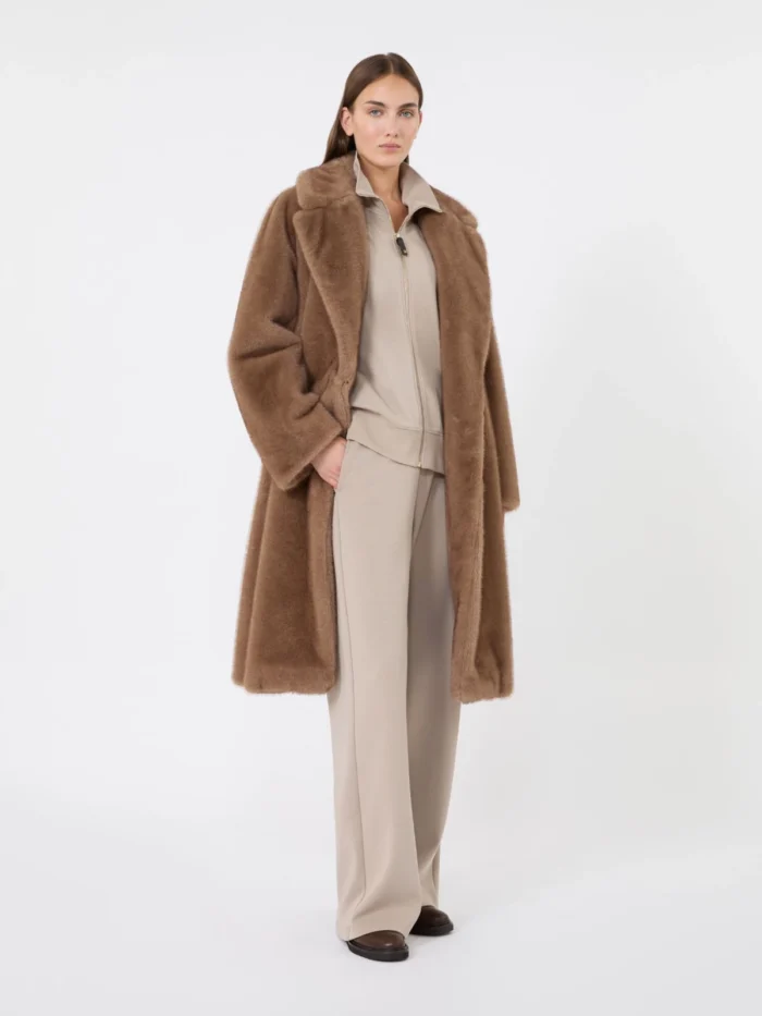 Felpa in jersey 'S Max Mara di cotone tecnico Beige Art. CAREZZA, foto 2 di 5